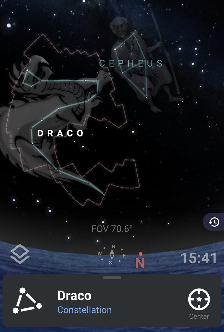 The position of Moses and the dragon:

Have you ever read in the Torah or the Bible that Moses dropped her staff and turned into a dragon to fight Pharaoh?

Moses dropped her staff and turned into a dragon.

Cefeus is the heavenly seat of Moses in s